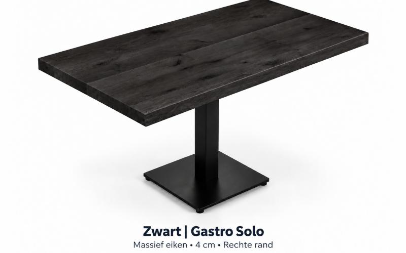 Eiken horeca boomstamtafel &ndash; zelf samenstellen